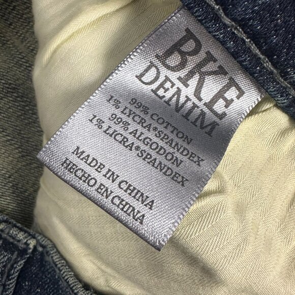BKE Jake Straight Leg Denim Jeans Womens Size 32R Medium Wash Blue Classic Fit - Picture 9 of 10